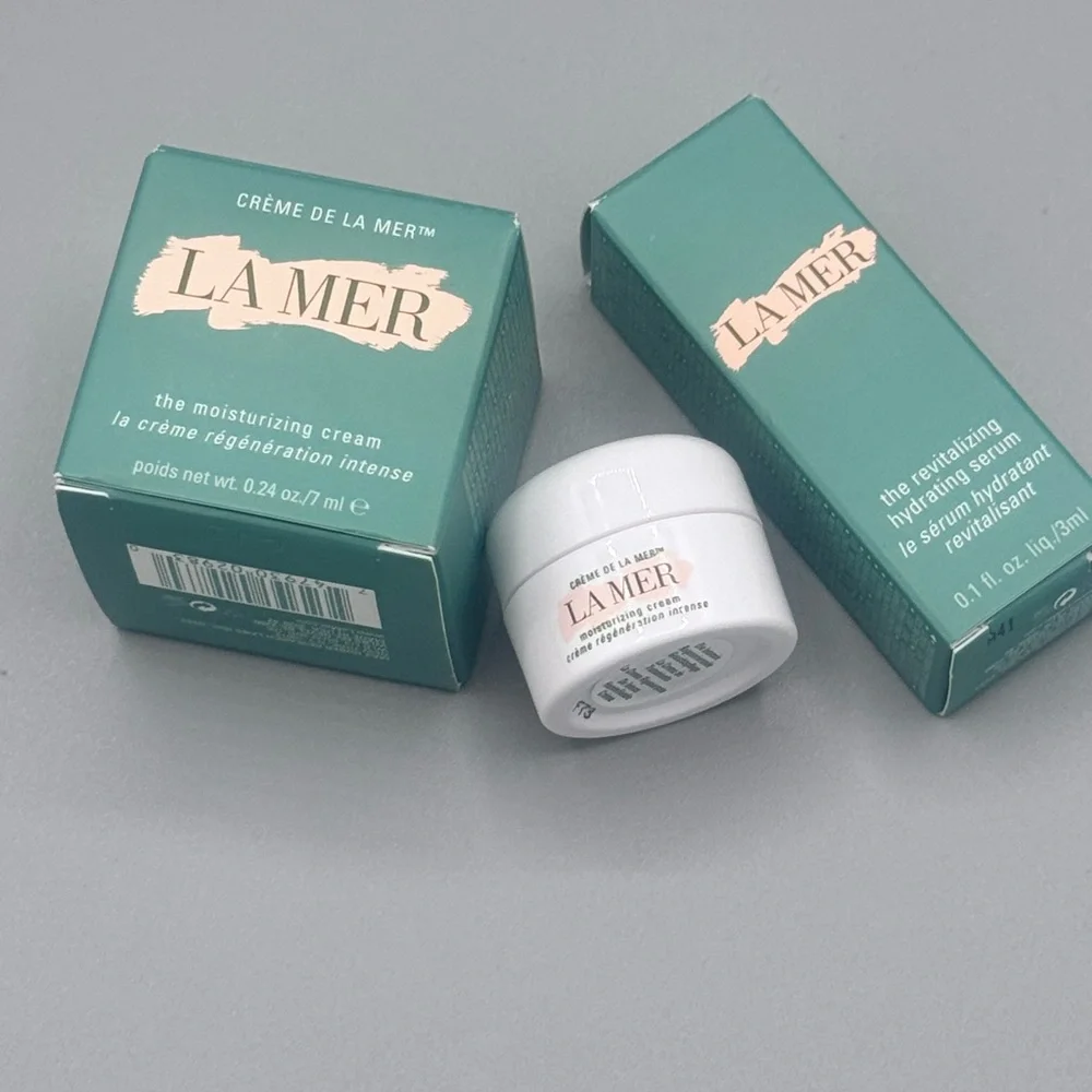 La Mer Mini Bundle Moisturizing Cream (x2)+ Revitalizing Serum Set NIB